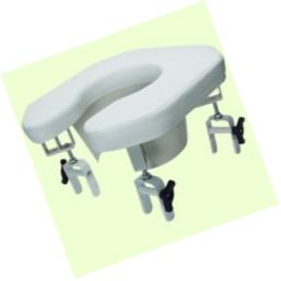 Lumex 6497A Multi-Position Open Padded Raised Toilet Seat