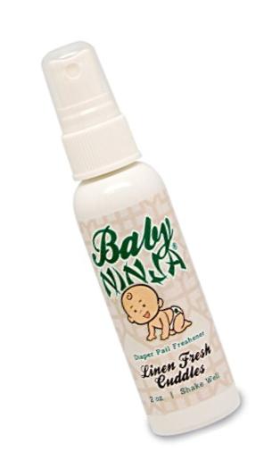 Baby Ninja Diaper Pail Odor Destroyer Spray, 2 oz, Linen Fresh Cuddles