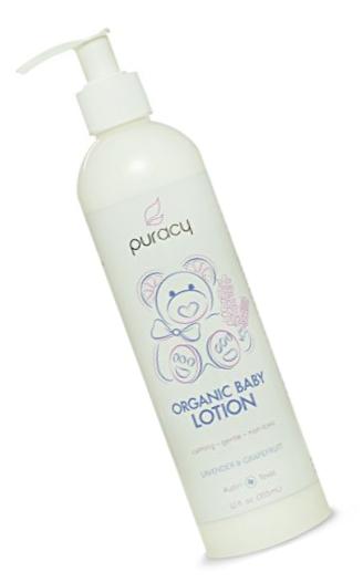 Puracy Organic Baby Lotion - The BEST Calming Moisturizer - Gentle - Non-Toxic - Nourishing - Lavender & Grapefruit - 12 Ounce Bottle