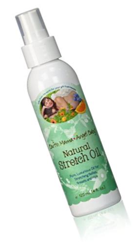 Earth Mama Angel Baby Natural Stretch Oil, 4 Fluid Ounce