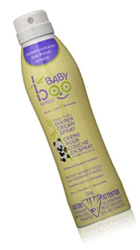 Baby Boo Bamboo Happy Baby Diaper Cream Spray, 5.07 Fluid Ounce