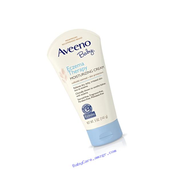 Aveeno Baby Eczema Therapy Moisturizing Cream For Dry Skin, 5 Oz.