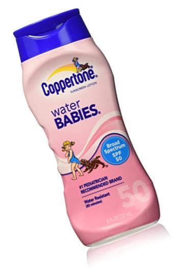 Coppertone Water Babies Sunscreen Lotion SPF 50, 8 Fluid Ounce