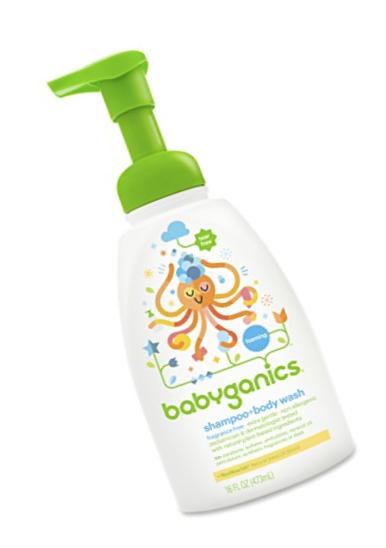 Babyganics Foaming Shampoo and Body Wash, Fragrance Free, 16 Ounce