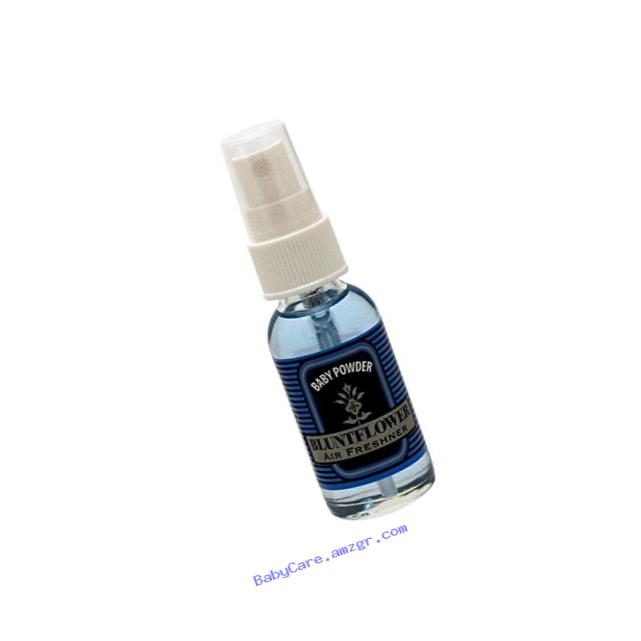 Blunt Flower Glass Bottle Oil Based Concentrated Air Freshener & Oil Burner, Baby Powder, 1 oz