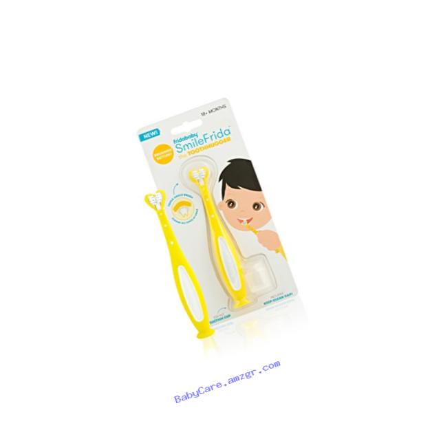 Fridababy SmileFrida the ToothHugger, the 3-Sided Toddler Tooth Hugging Toothbrush Designed to Clean All Sides of the Teeth at Once