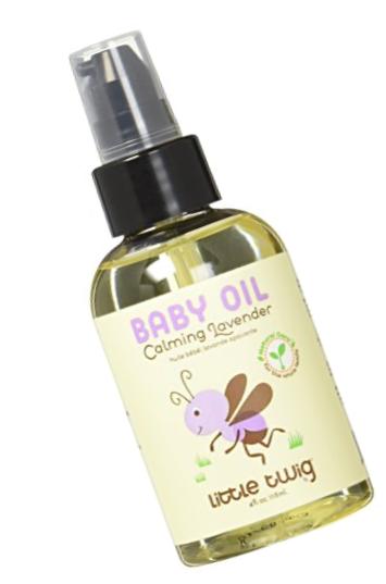 Little Twig All Natural Baby Oil for Sensitive Skin, Lavender - 4 Fluid Oz