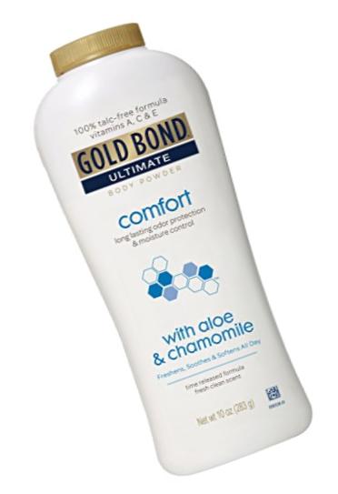 Gold Bond Ultimate Comfort Body Powder, Aloe and Chamomile, 10 Ounce Bottles (Pack of 3)
