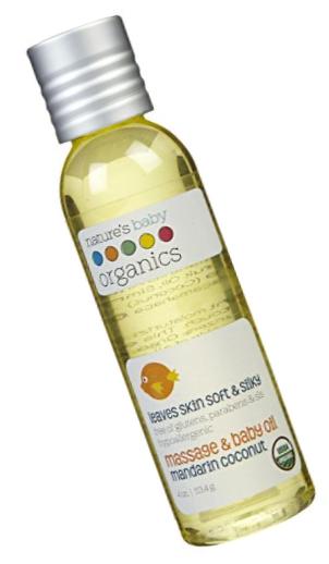 NBO Baby Oil - Mandarin/Coconut - USDA-95% Organic - 4 oz