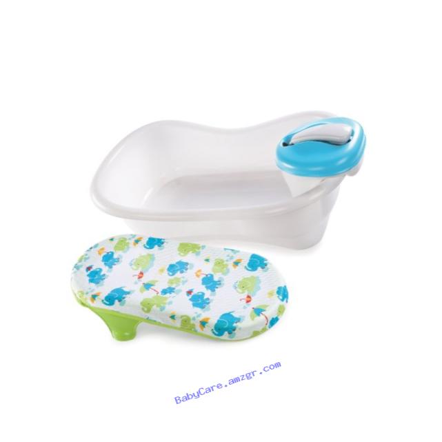Summer Infant Newborn to Toddler Bath Center and Shower, Blue