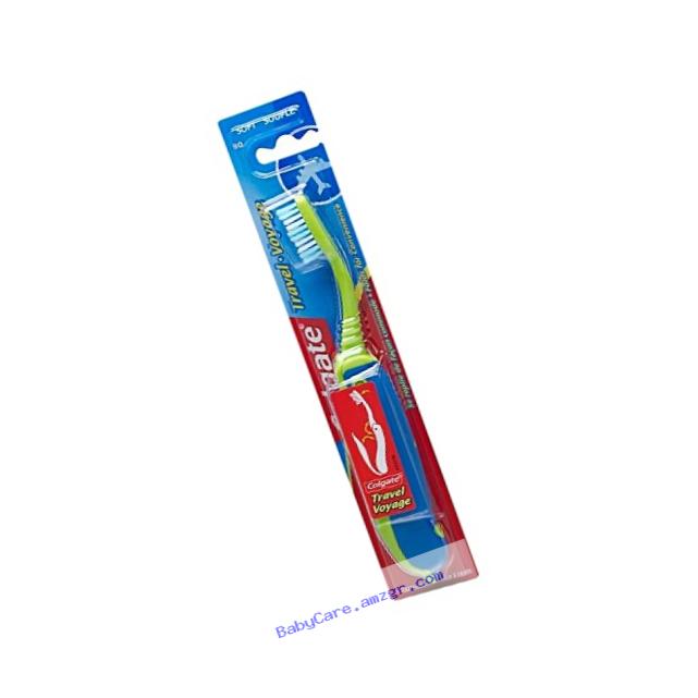 Colgate Travel Toothbrush, Soft - Colors may Vary (6 Pack)