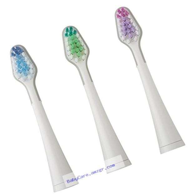 Platinum Sonic Toothbrush DM25098-0103 Replacement Brushes (Pack of 3)
