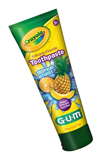 Sunstar 4051R Gum Crayola Tropical Twist Flavor Toothpaste, 4.2 oz.