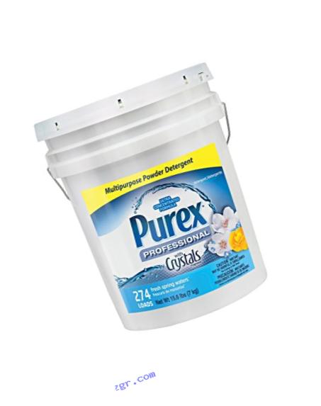 Dial 1729436 Professional Purex Fresh Spring Waters Multipurpose Powder Detergent, 15.6lbs Pail, 274 Load