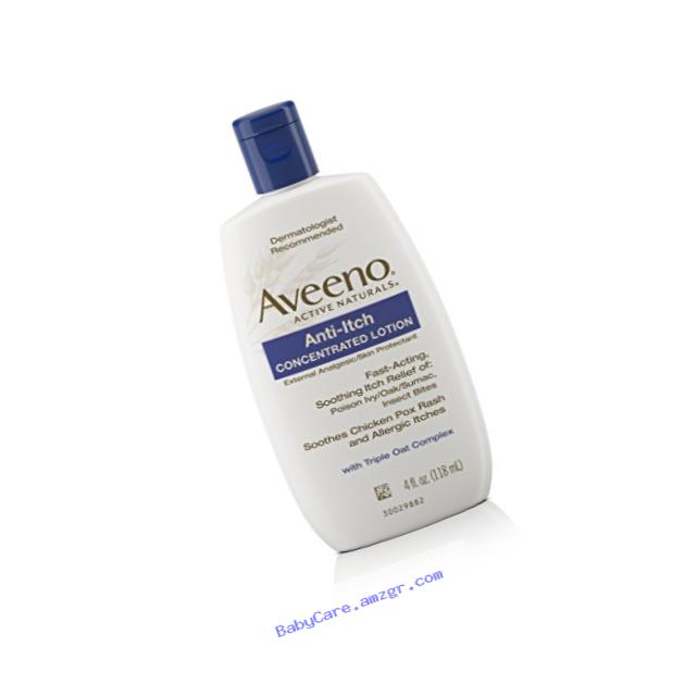 Aveeno Anti-Itch Concentrated Lotion Relieves Minor Skin Irritations, 4 Fl. Oz