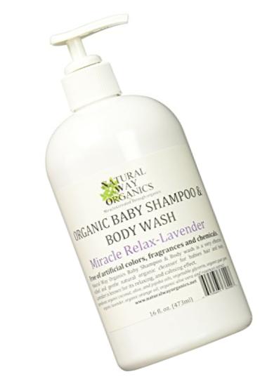 Natural Way Organics Organic Baby Shampoo & Body Wash Miracle Relax - Lavender 16 Oz.