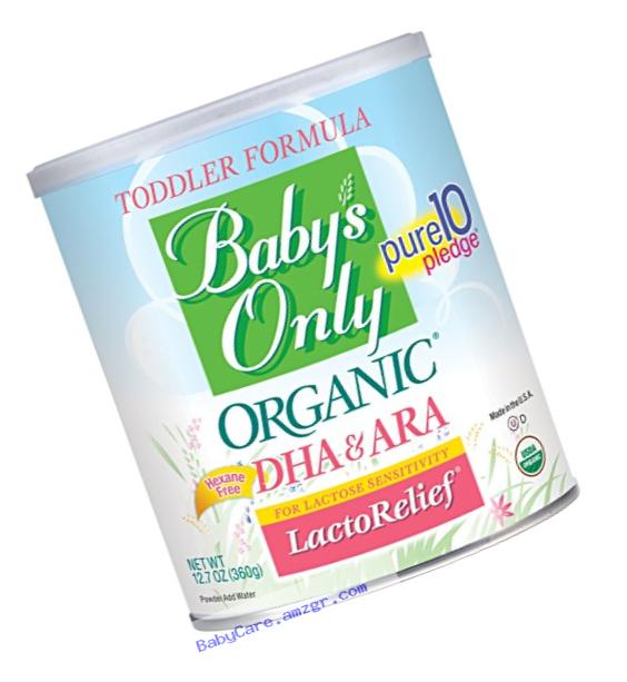 Baby??s Only Organic LactoRelief with DHA & ARA Toddler Formula
