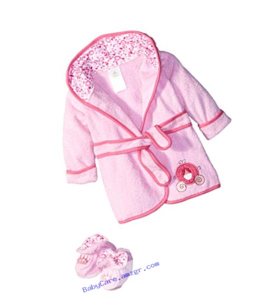 Disney Terry Bath Robe, Pink Baby Princess