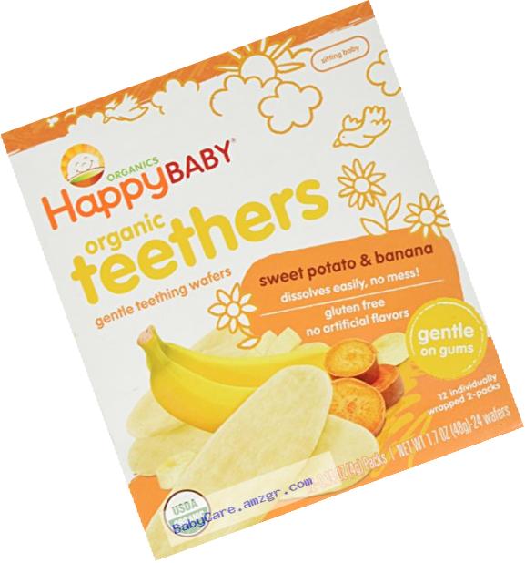 Happy Family Teething Wafers - Banana & Sweet Potato - 1.7 oz