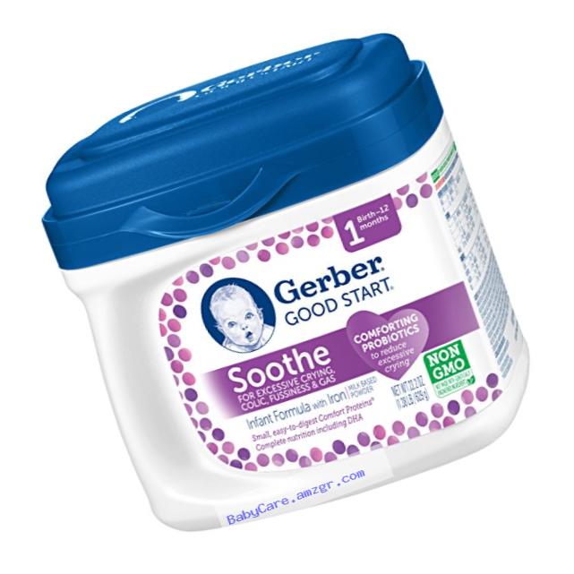 Gerber Good Start Soothe Non-GMO Powder Infant Formula, Stage 1, 22.2 Ounce