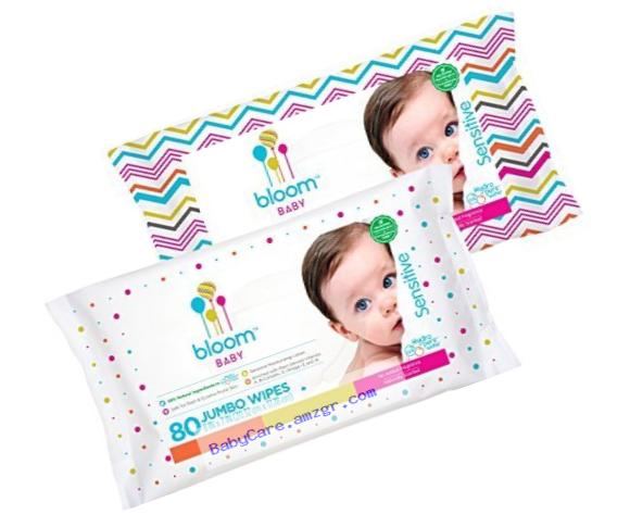 bloom BABY Sensitive Skin Unscented Hypoallergenic Baby Wipes, 640-Count