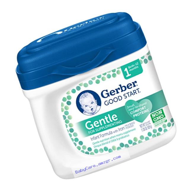 Gerber Good Start Gentle for Supplementing Non-GMO  Powder Infant Formula, Stage 1, 22.2 Ounce