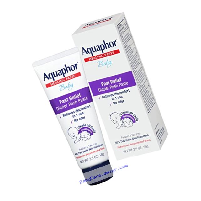 Aquaphor Baby Diaper Rash Paste, 3.5 Ounce (Pack of 3)