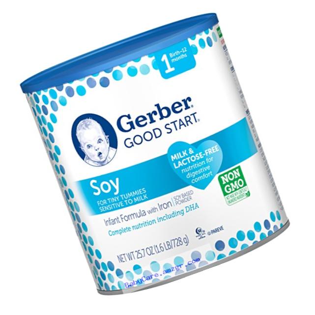 Gerber Good Start Soy Non-GMO Powder Infant Formula, Stage 1, 25.7 Ounce